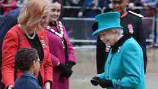 Queen Elizabeth II visits children's charity Coram
