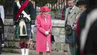 Queen Elizabeth II Gets Royal Welcome After Arriving At Balmoral
