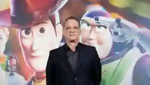 Tom Hanks promoting Toy Story 4 in Barcelona, 2019.