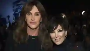 Caitlyn Jenner and Kris Jenner attend the 2015 Victoria's Secret Fashion Show.