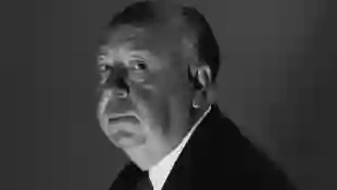 El director de cine inglés Alfred Hitchcock (1899-1980) en Londres, 1959.