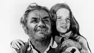 Ernest Borgnine and Melissa Gilbert in 'Little House On The Prairie'