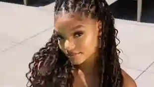halle bailey hot sexy bikini xxl cleavage