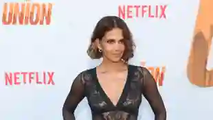 Halle Berry in a see-through dress