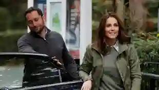 Duchess Kate closed the car door herself