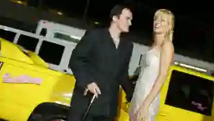 Quentin Tarantino and Uma Thurman at the "Kill Bill: Volume 1" Los Angeles premiere in 2003.