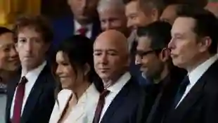 Mark Zuckerberg, Jeff Bezos, Sundar Pichai and Elon Musk