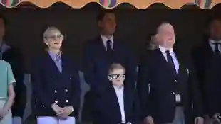 Princess Charlène with Prince Albert and Prince Jacques