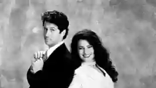 Charles Shaughnessy and Fran Drescher in The Nanny