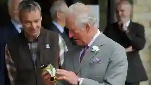 Prince Charles Reacts To Being Given Anti-Wrinkle Cream gift Oxfordshire engagement photos pictures video 2021 royal family news Prince Harry visit UK