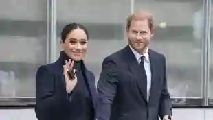 Prince Harry's adorable NYC tribute to son Archie revealed Archie's dad laptop bag photos pictures Meghan New York City trip attend live show 2021 Royal Family News