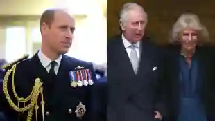 Prince William, King Charles and Queen Camilla