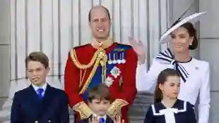 Prince William and Princess Kate with their kids