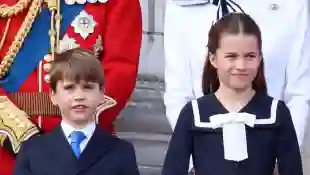 prince louis princess charlotte trooping the color