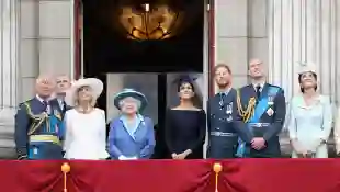 The Royal Family balcony trooping the colour Harry Meghan Queen Andrew 2022