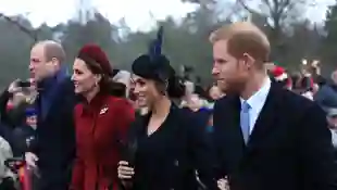 Royal family pictures happy before scandals Harry William feud Meghan Kate Charles
