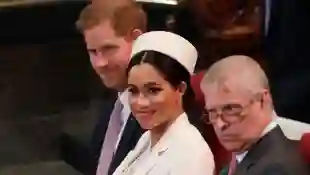 El príncipe Andrew, Harry y Meghan