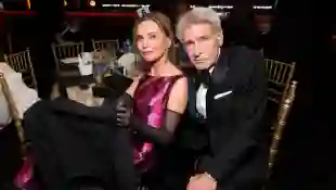 Calista Flockhart and Harrison Ford