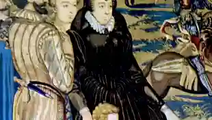 Tapiz de Catalina de Medici y su esposo Enrique II
