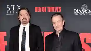 Christian Gudegast and Eric Braeden attend the premiere of STX Films' "Den of Thieves" on January 17, 2018 in Los Angeles, California.
