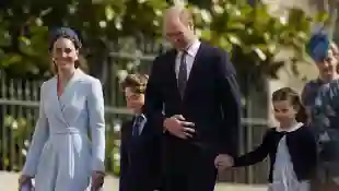 Duchess Kate, Prince George, Prince William and Princess Charlotte 2022