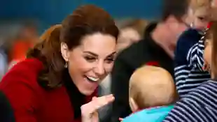 Duchess Catherine Baby Greeting Wales