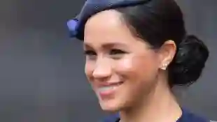 Duchess Meghan attends the 2019 Trooping the Colour Celebrations