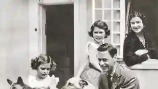 La familia real británica en 1936