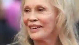 Faye Dunaway attends the screening of Furiosa: A Mad Max Saga during the 77th Cannes Film Festival at Palais des Festiva