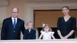 Prince Albert, Princess Charlène and the twins Jacques and Gabriella
