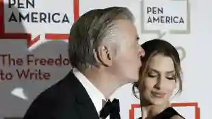 Alec Baldwin and his wife Hilaria Baldwin attend the 2023 PEN America Literary Gala at American Museum of Natural Histor