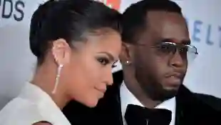 Clive Davis and Recording Academy Pre-Grammy Gala Arrivals - NYC Sean Combs and Cassie Ventura attend the Clive Davis an