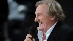 Grand Journal Cannes Gerard Depardieu appears on Canal + TV show Le Grand Journal during the 67th Cannes Film Festival i