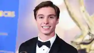 Nicholas Alexander Chavez, winner of the Outstanding Younger Performer in a Drama Series award, poses in the press room