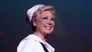 **FILE PHOTO** Mitzi Gaynor Has Passed Away. SAN FRANCISCO, CA - JANUARY 10: MItzi Gaynor performing at the Herbst Theat