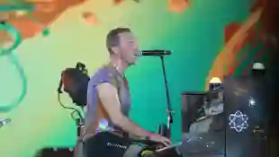 Coldplay Music of Spheres World Tour 2022 Coldplay lead singer Chris Martin during the Coldplay, Music of Spheres World