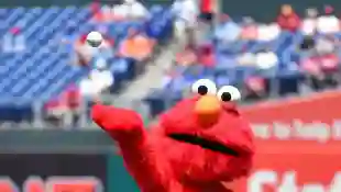MLB, Baseball Herren, USA Miami Marlins at Philadelphia Phillies, Jun 23, 2019; Philadelphia, PA, USA; Elmo from Sesame