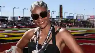 LAS VEGAS, NV - OCTOBER 15: Actress/Comedian Tiffany Haddish (honorary race official) poses for a photo prior to the sta
