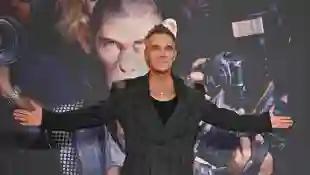 Robbie Williams at the "Better Man" premiere