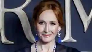 The author and producer Joanne K. Rowling at the 2018 UK premiere of Fantastic Beasts: The Crimes of Grindelwald in London.