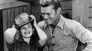 Joan Taylor and Chuck Connors