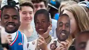 Los fans de Kanye West en el festival Budweiser Made in America