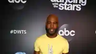 Karamo Brown arrives at the 2019 Dancing With The Stars Cast Reveal at Planet Hollywood Times Square on August 21, 2019 in New York City