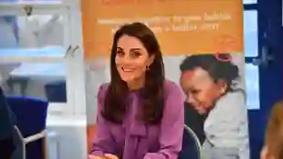 Duchess Catherine in Purple Gucci Blouse