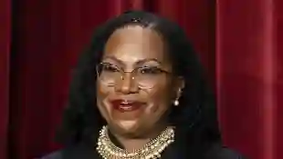 Associate Justice Ketanji Brown Jackson is shown during the formal group photograph at the Supreme Court in Washington,