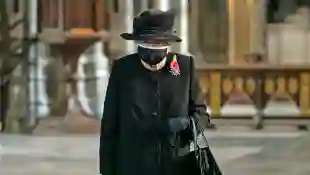 Queen Elizabeth II Remembrance Sunday mask