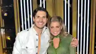 Gleb Savchenko and Lauren Alaina attend the "Dancing With The Stars" Season 28 show at CBS Television City on September 16, 2019