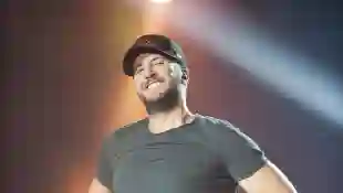 Luke Bryan on stage in October 2019.