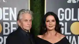 Michael Douglas and Catherine Zeta-Jones at the 2021 Golden Globes