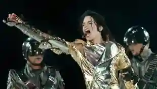 Michael Jackson on stage in Göteborg in 1997